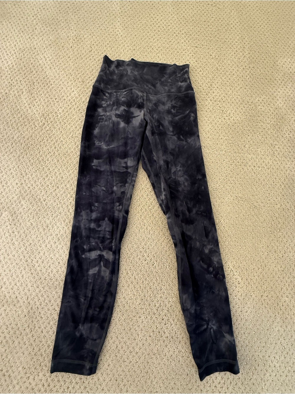 Lululemon align Tie-Dye Black Leggings